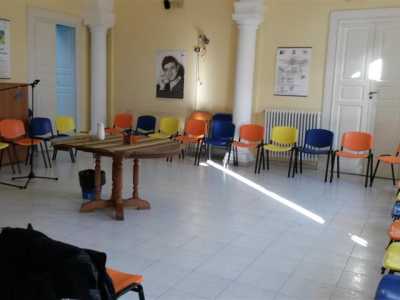 La sala Basaglia qualche minuto prima della consueta riunione pomeridiana